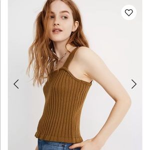 Brand new, gold, Tilney rubbed sweater tank!